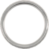 Titanium and Rose Gold Hammered Wedding Band